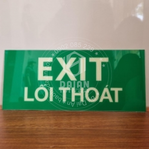 Biển Exit lối thoát dạ quang 