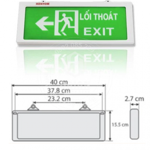 Đèn exit thoát hiểm Kentom KT-680